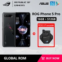 global rom asus rog phone 5 pro 5g smartphone snapdragon 888 6 78 144hz amoled 6000mah 65w fast charging gaming phone nfc
