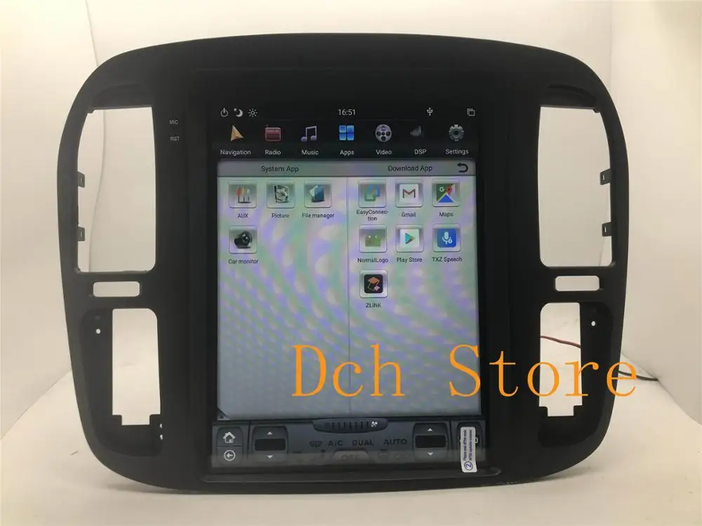 Автомобильный DVD плеер tesla style 12 1 дюйма Android 9 0 GPS навигация для TOYOTA LAND CRUISER lc100 2000 2001