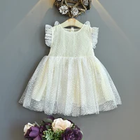 2021 new girls dress fluffy yarn summer dress female baby princess dresses toddler girl clothes