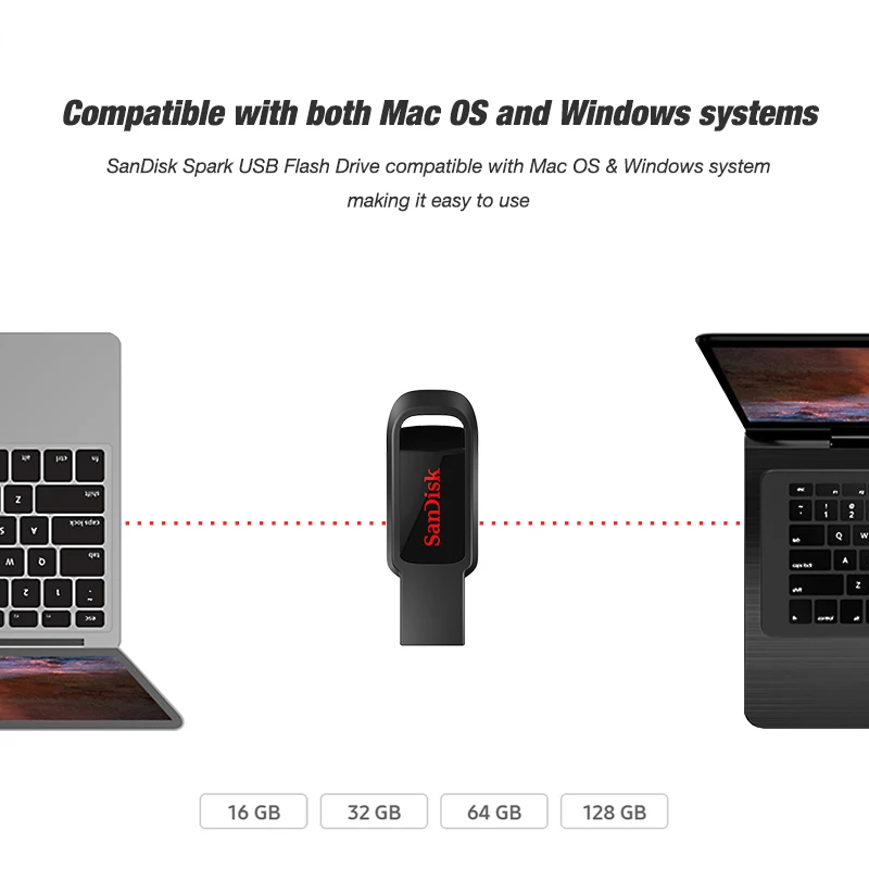 SanDisk cruzer spar CZ61 флеш-диск USB 2 0 128 Гб 64 ГБ 32 16 Флешка карта памяти для Mac и PC |