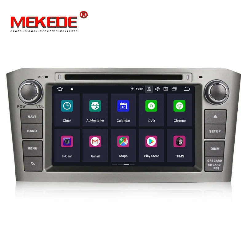 " HD2Din Android 9,0 автомобильный Радио gps навигация Мультимедиа Стерео dvd-плеер для Toyota Avensis T25 2003-2008 Авто Видео головное устройство