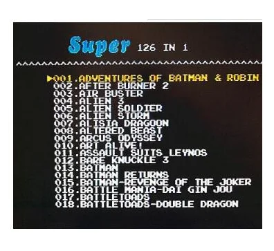 126 горячие игры в одном картридже для консолей Megadrive Genesis 1 игра caridge sega |