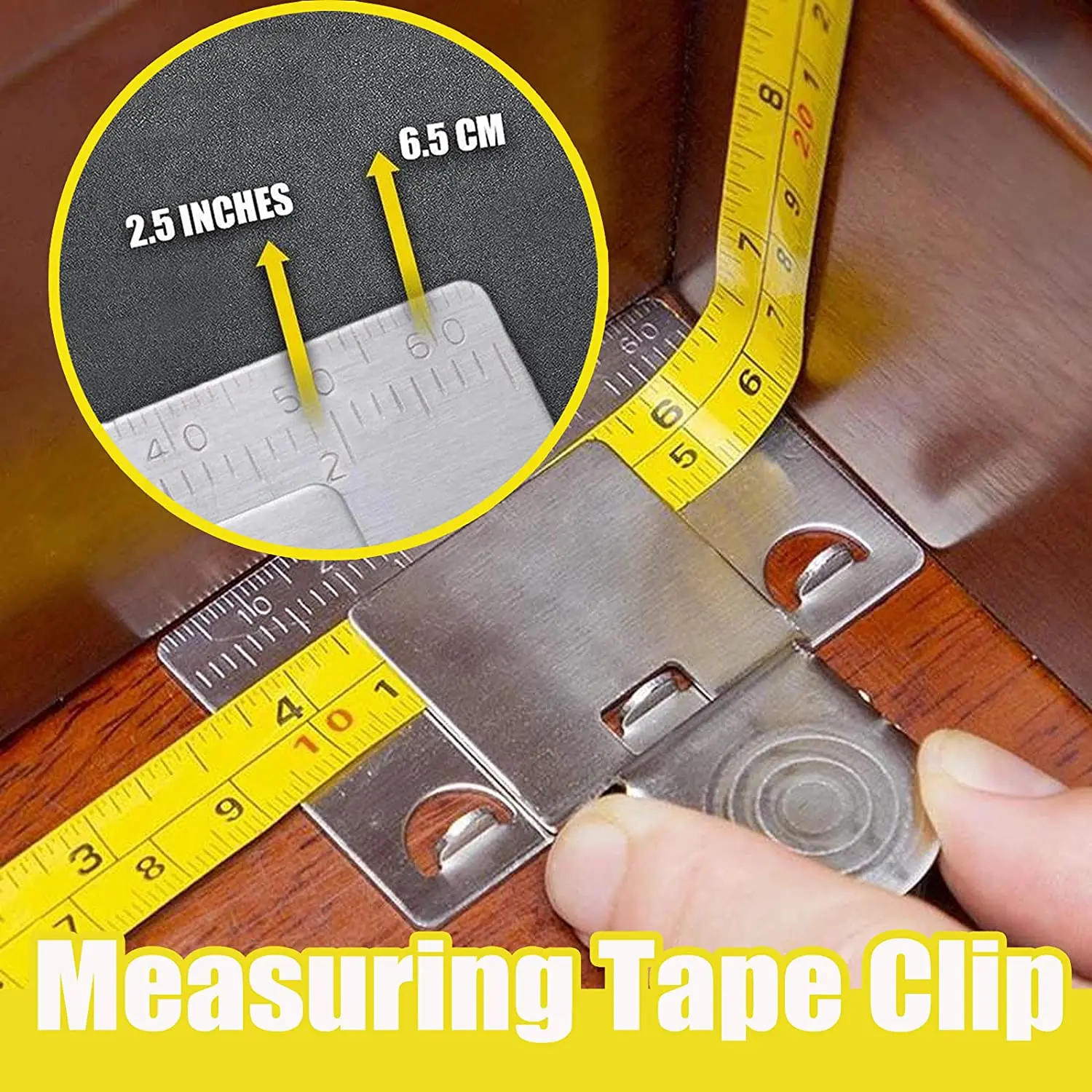 

Metal Measuring Tape Clip Holder Precise and clear Measuring Tool Woodworking Tool Accessories