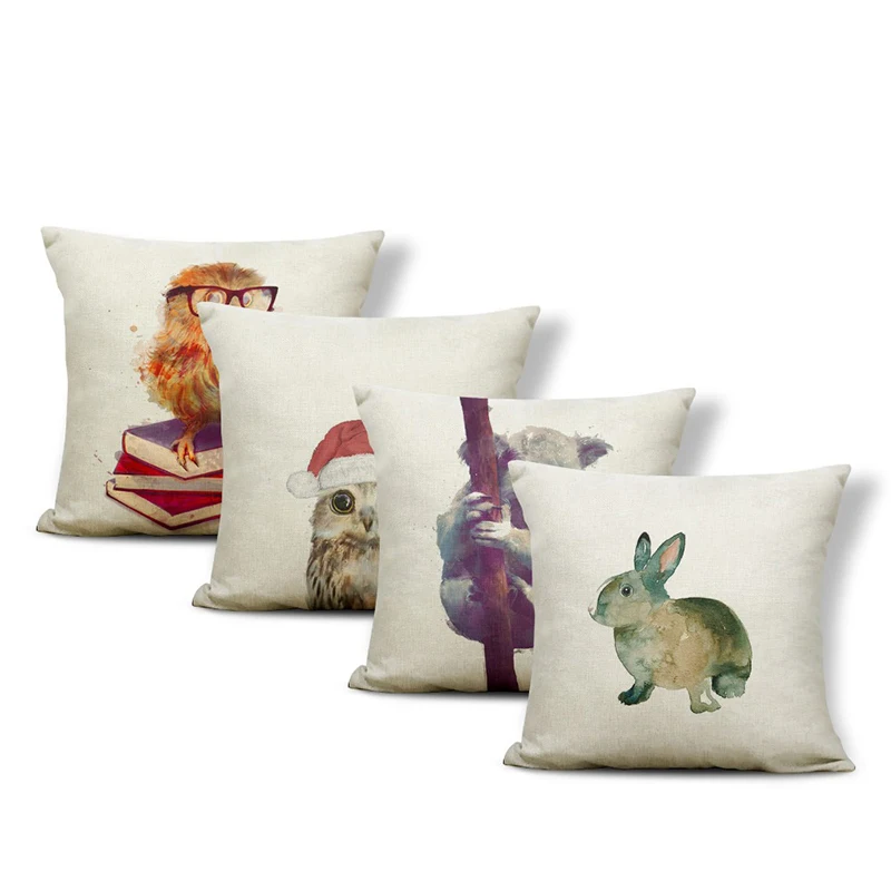 Популярная наволочка с животным заячьим выдром коала Сова для гостиной