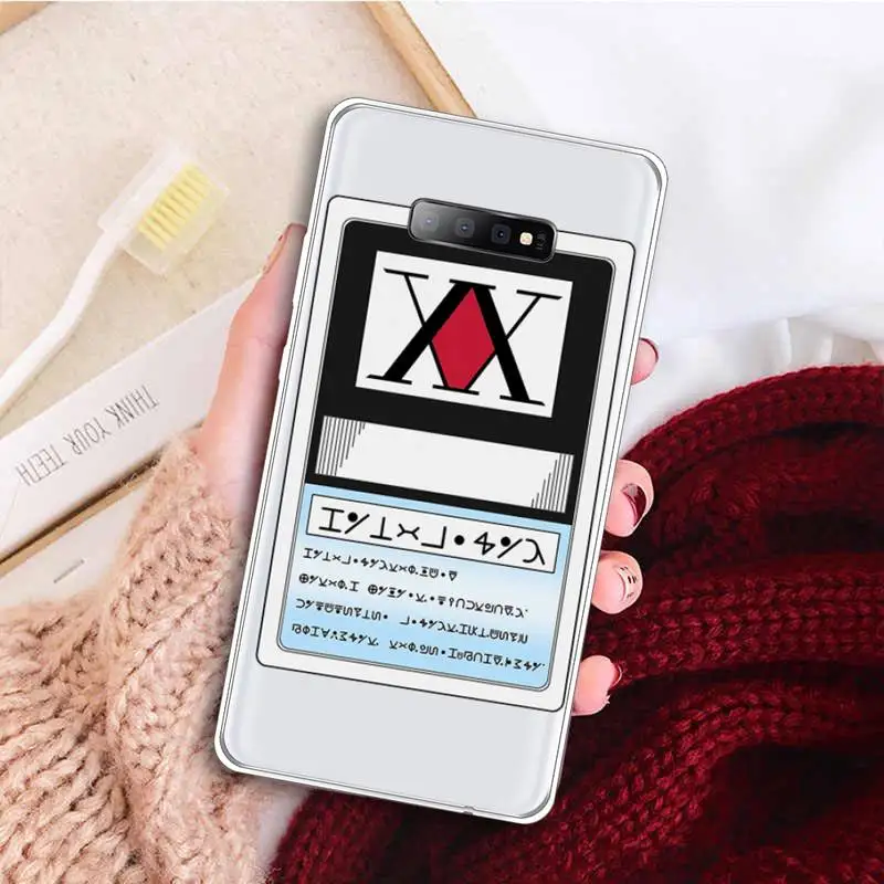 

Anime Hunter X hunter Phone Case Transparent for samsung A 21s 71 S 8 9 20 note 10 20 ultra plus