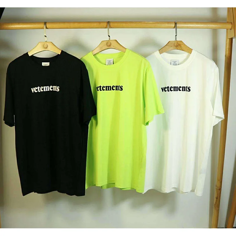 2020 Aw Vetements футболки для мужчин и женщин свободный хлопок высокое качество