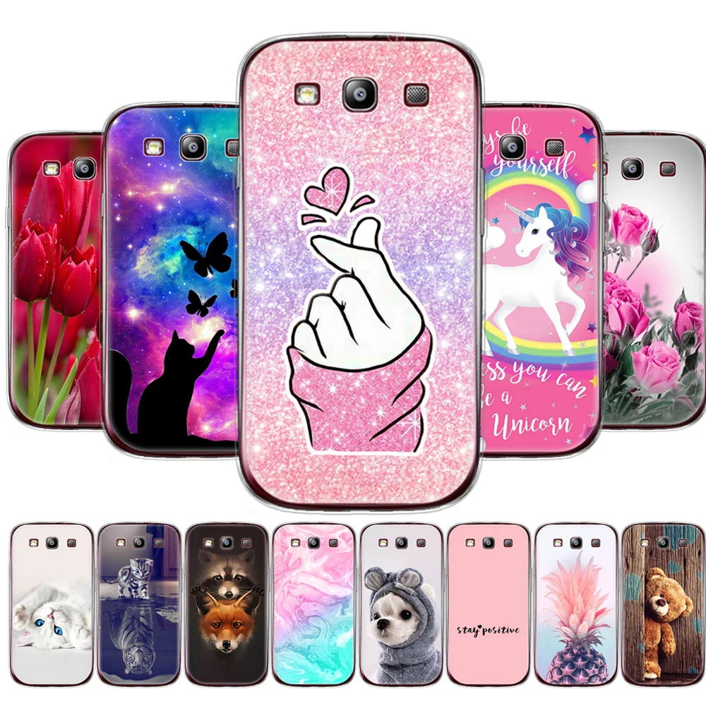 Чехол для Samsung Galaxy S3 i9300 силиконовая Мягкая задняя крышка из ТПУ телефона полная