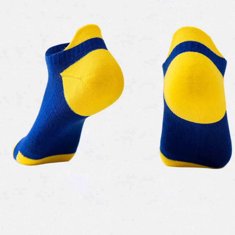 

Men's Color Combination Sports Socks Cycling Running Anti-Slip Low Ankle Socks Basketball Fitness Workout Compression Socks
