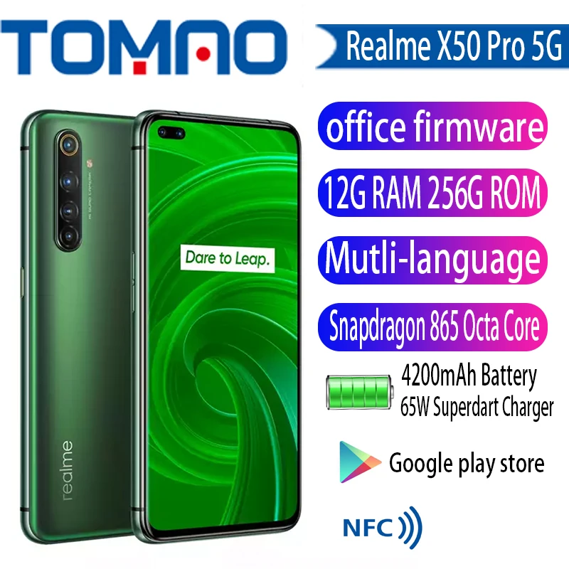 Новый Realme X50 Pro 5G Snapdragon 865 Octa Core 12 Гб Оперативная память 256 ГБ Встроенная 6 44 &quot90 Гц