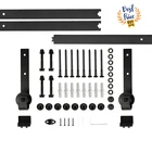 Направляющие для раздвижных дверей, направляющие для деревянных дверных сараев, буферная фурнитура для мебели, набор направляющих для регулируемых дверных сараев, система направляющих HWC