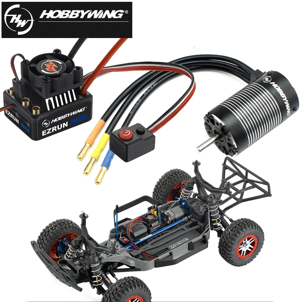 2 шт./компл. Hobbywing EZRUN MAX10 60A водонепроницаемый бесщеточный ESC + 3652 G2 KV5400/4000/3300 мотор