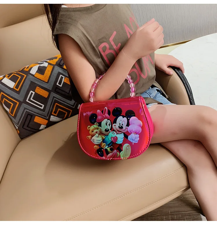 Disney лазерная сумка Детские Мультяшные Микки сумки с изображением мыши Tote модная сумка через плечо мультяшная сумка через плечо сумки-мессенджеры
