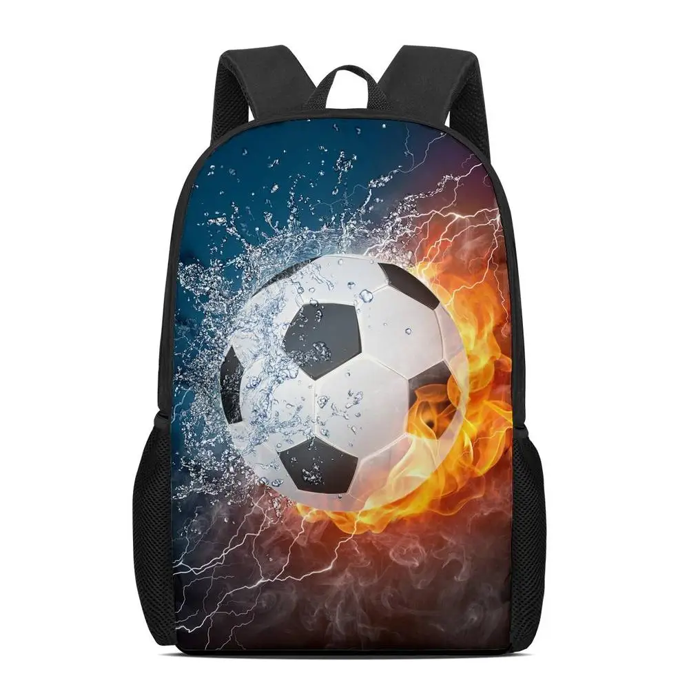FORUDESIGNS школьные ранцы для мальчиков 3D крутой футбольный принт, школьная Детская сумка, рюкзак для детского сада, Мужской Детский рюкзак, шко...