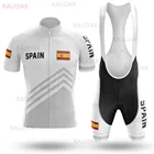 Испанская велосипедная униформа, командная футболка с коротким рукавом, мужская Трикотажная футболка, летняя одежда для горного велосипеда, велосипедный комплект, классический белый