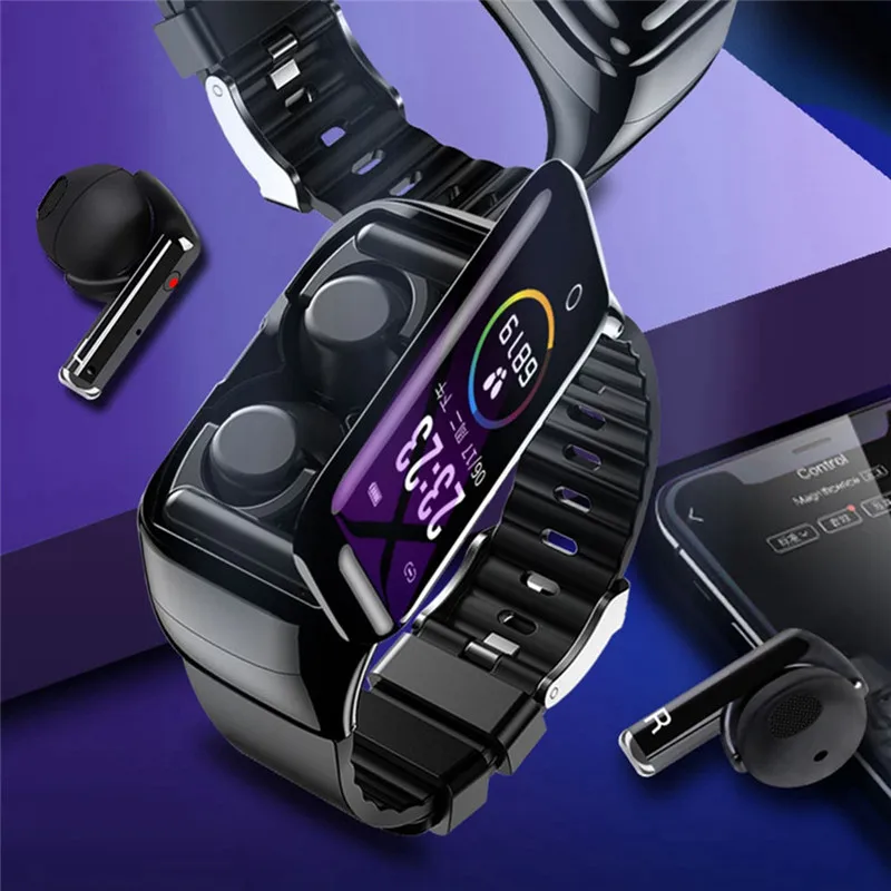 Смарт-часы M7 с Bluetooth-наушниками BT5.0 пульсометр монитор здоровья поддержка звонков
