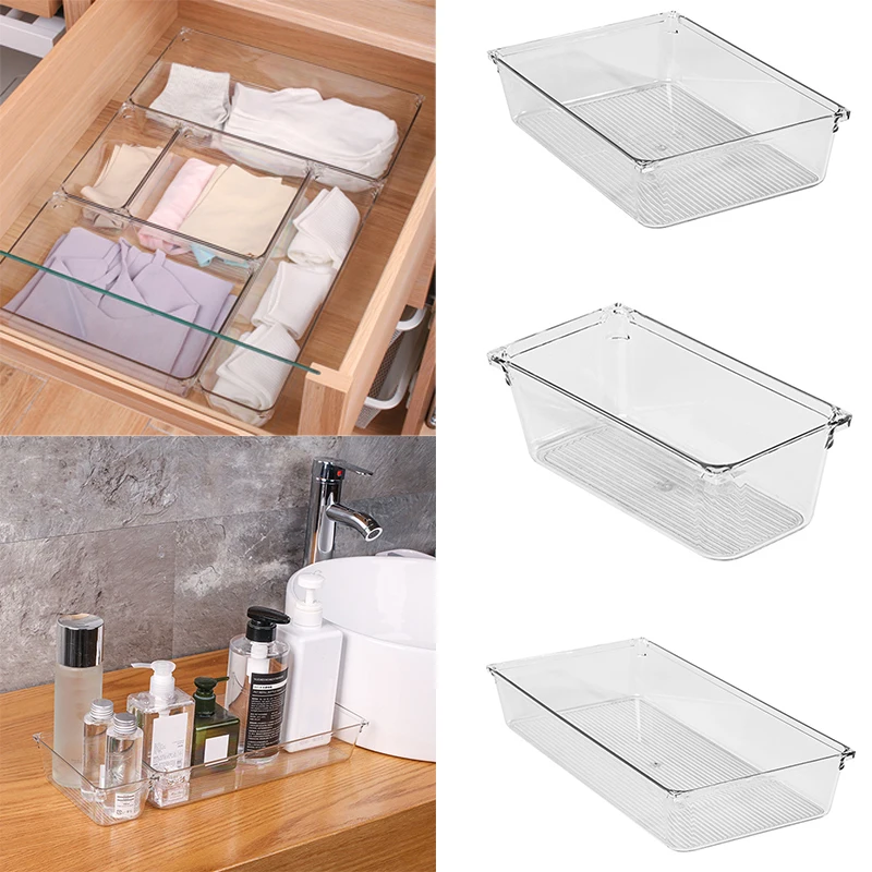 

NEW Drawer Organizer Trays Multifunctional Storage Box Durable Container For Kitchen Bedroom Bathroom