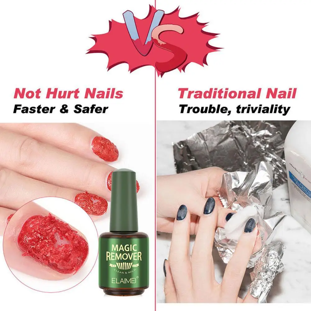 

15ML Nail Magic Remover Gel Nail Polish Burst Magic Off Soak Water Fast Nail Without Nail Gel Remover Cleaner Soak Polish O J3C0