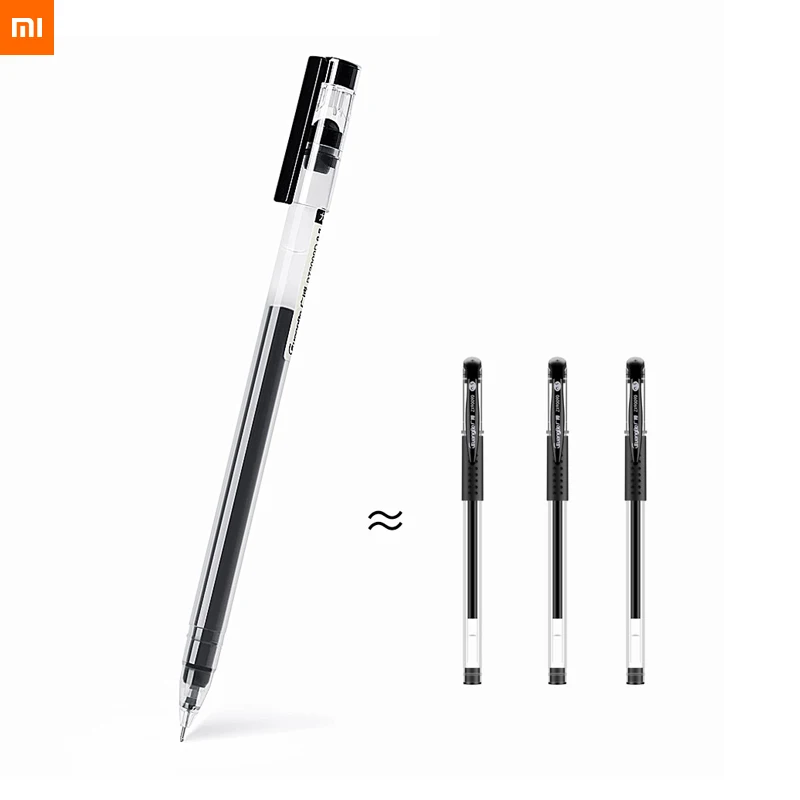 

1pcs new xiaomi Large capacity Durable gel pen 0.5mm sign Pen Writing fluently Black ink for Office Supplies Student Gift