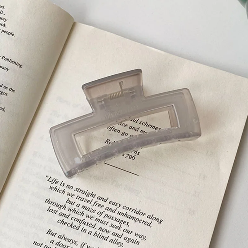 

High Quality Hair Claw Clip for Women Large Square Acrylic Hair Claws Clamps Crabs for Hair Accessories Make UP Tool Headwear