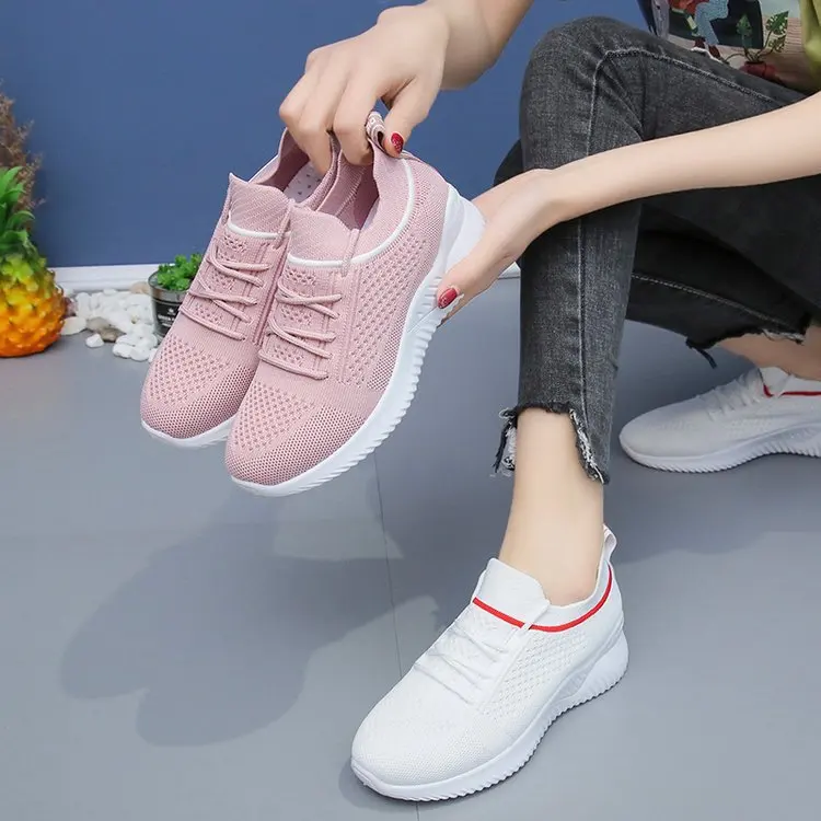 

Four Seasons Shoes2021 New Arrival Women's Casual Shoes Fashion Running Shoes Foreign Trade Wholesale Fly-Knit Sneakers Women01
