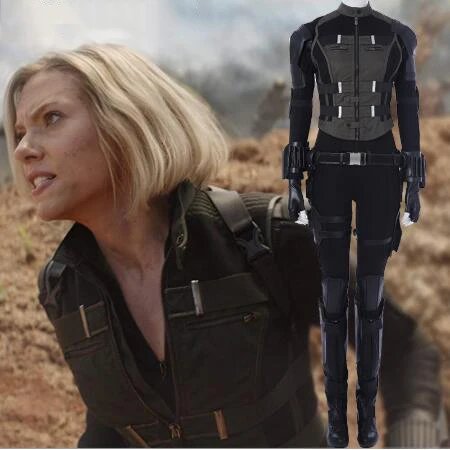 Черная Вдова карнавальный костюм необычный супергероя Мстители бесконечные