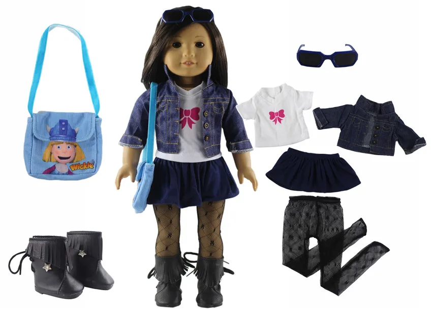 1 комплект кукольной одежды для 18 дюймовой американской куклы красивая