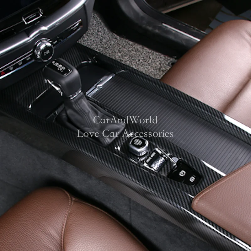 ABS хромированные аксессуары для Volvo XC60 LHD 2018 2019 центральный интерьер коробка