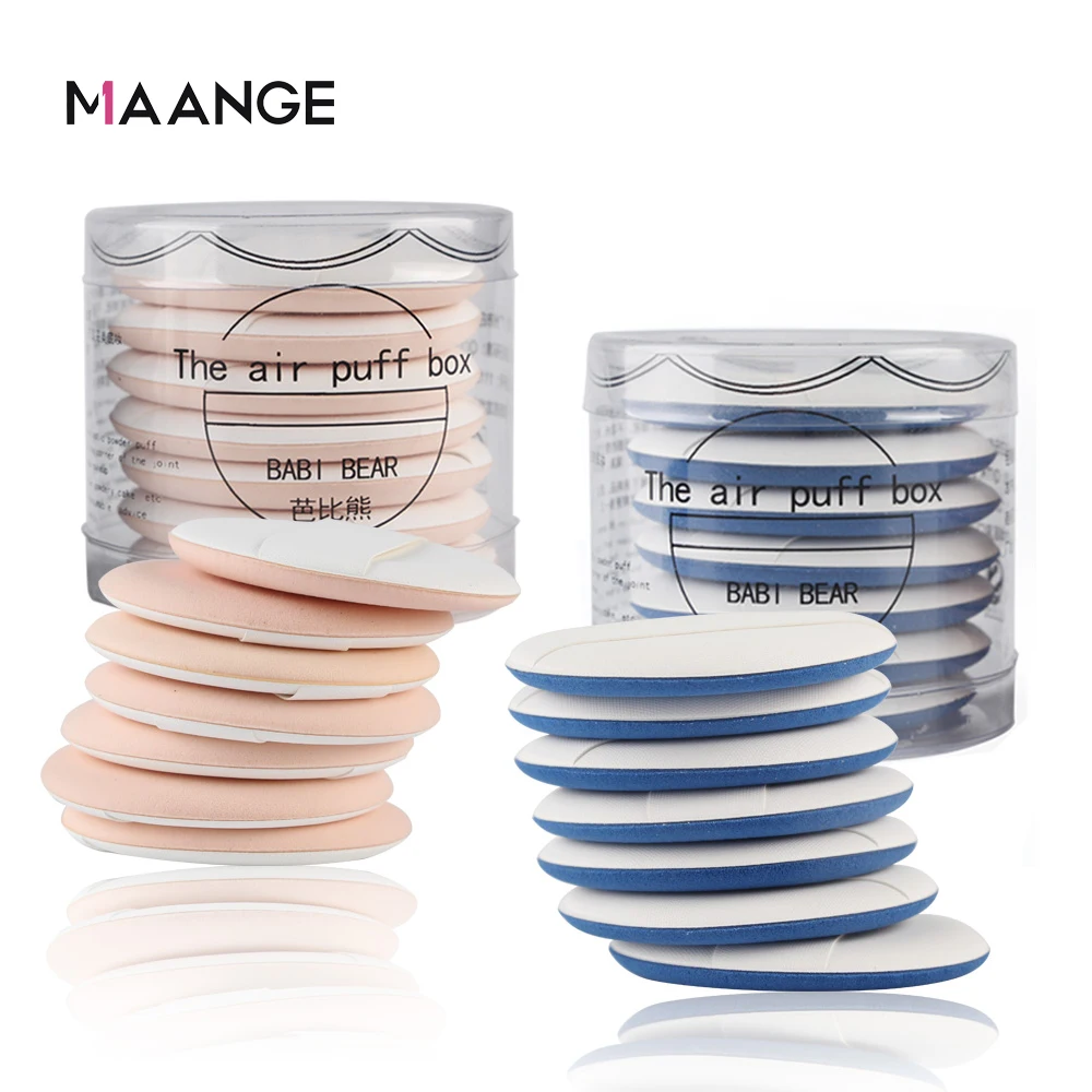 MAANGE 7 шт. круглая кушон для макияжа спонж сухое влажное двойное использование