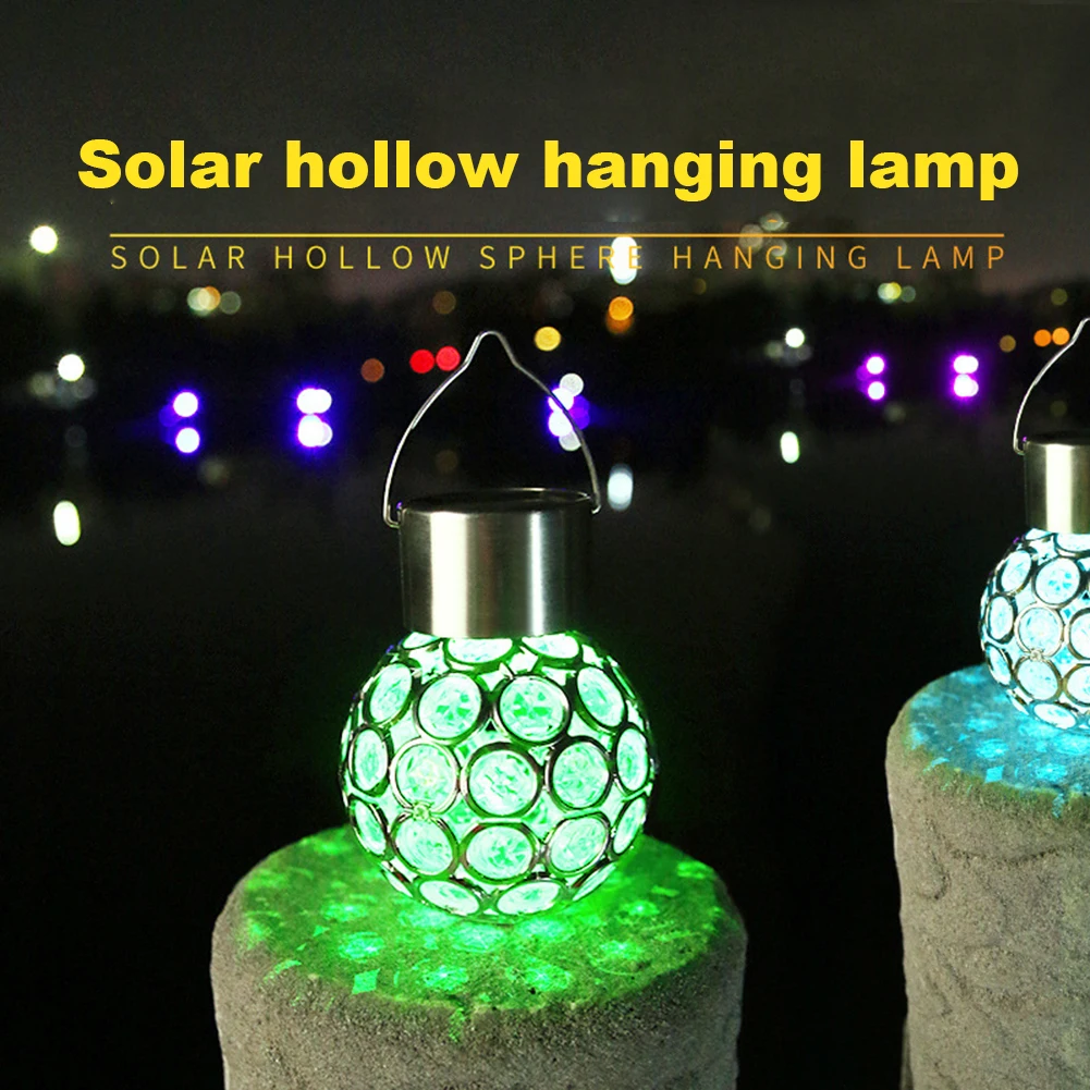 

Солнечные фонари в стиле ретро, портативные подвесные пустотелые светильники с ручкой, водонепроницаемые уличные садовые лампы для двора, ...