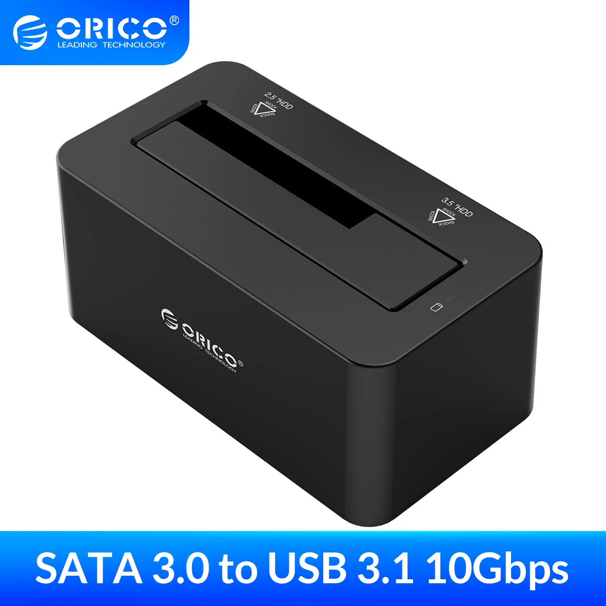 

ORICO HDD Docking Station Type C SATA 3.0 to USB3.1 Gen2 10Gbps Hard Drive Docking Station Enclosure for 2.5/3.5 inch SSD HDD