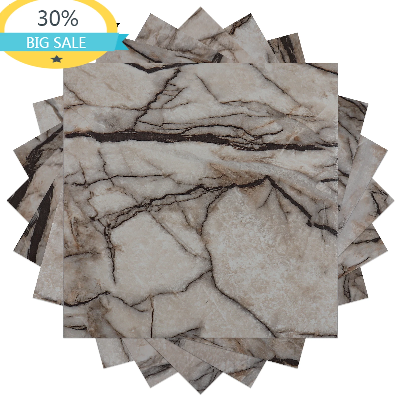 

Водонепроницаемые виниловые наклейки на пол с имитацией плитки, самоклеящиеся обои для кухни, спальни, Украшение стен, напольная бумага