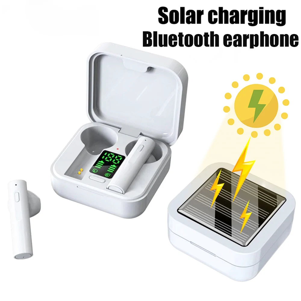 TWS bluetooth наушники настоящие беспроводные музыкальные с цифровым дисплеем батареи