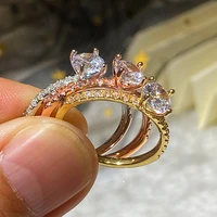 925 sterling silver ring for women female cute finger romantic girlfriend birthday gift fashion cz diamond zircon stone jewelry