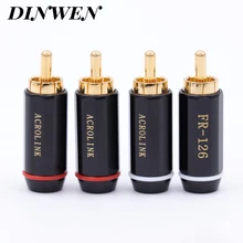 Gold Plated 3.5mm Male RCA Plug Connector Adapter for CD Player AMP TV Audio Video Terminal Solder Free