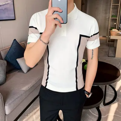 Новинка 2020 Корейская летняя новая брендовая рубашка поло с короткими рукавами и