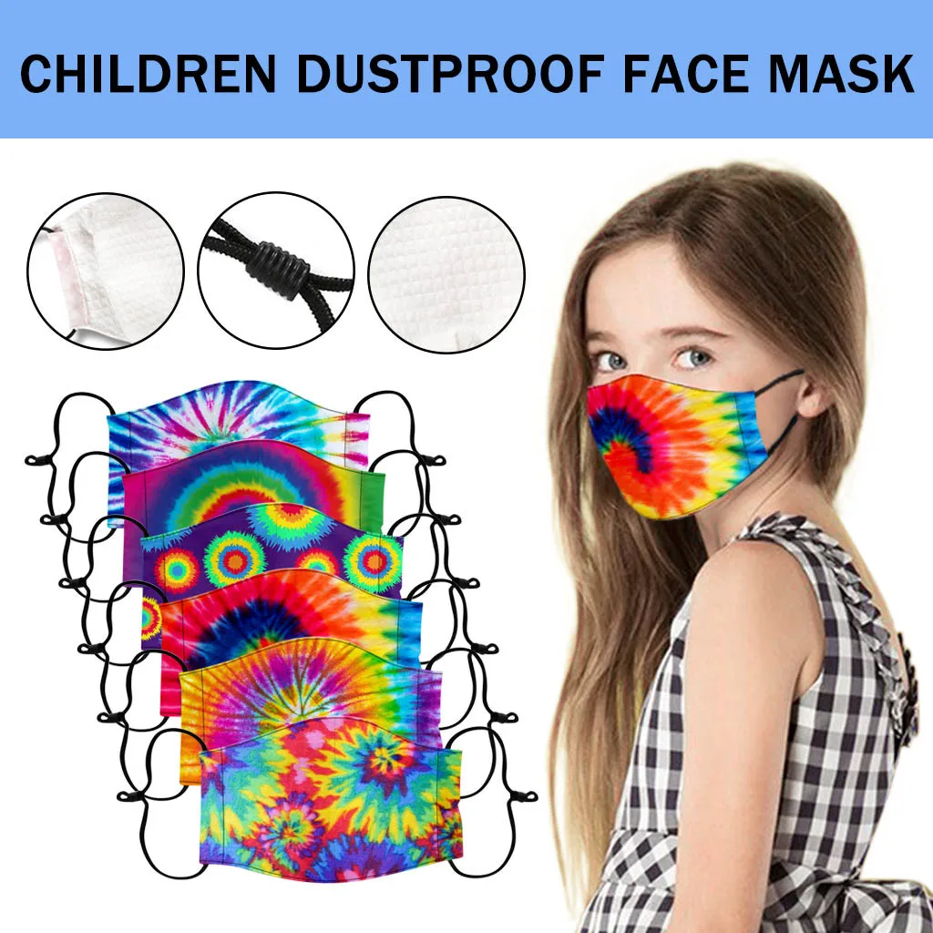 Моющаяся многоразовая Регулируемая хлопковая Пылезащитная модная детская маска