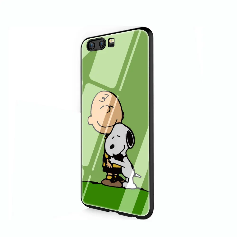 G1 EWAU арахис шаблон закаленное стекло чехол для телефона huawei mate P 10 20 30 Lite Pro Y9 Honor 8X 7A - Цвет: G1
