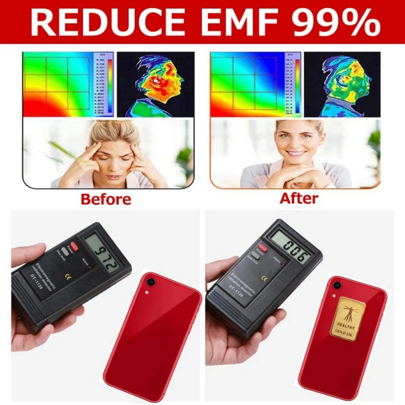 Квантовая защитная наклейка для мобильного телефона защита от излучения EMF Fusion