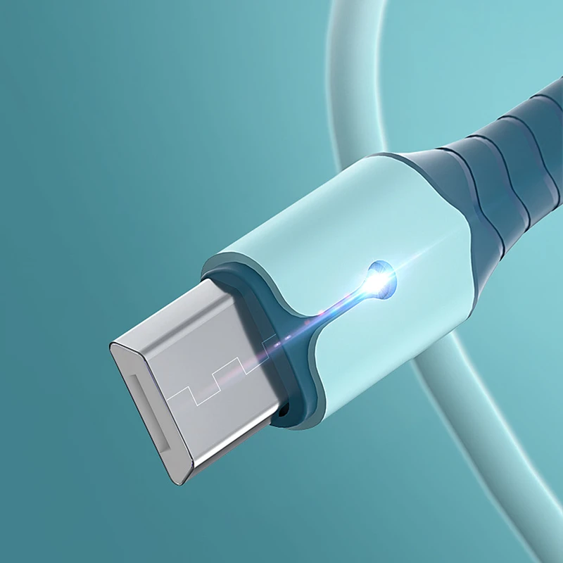 Фото Жидкий Силикон 5A быстрое зарядное устройство Micro USB Type C кабель для Samsung Xiaomi Huawei Жидкий Силикон 5A быстрое зарядное устройство Micro USB Type C кабель для Samsung Xiaomi Huawei