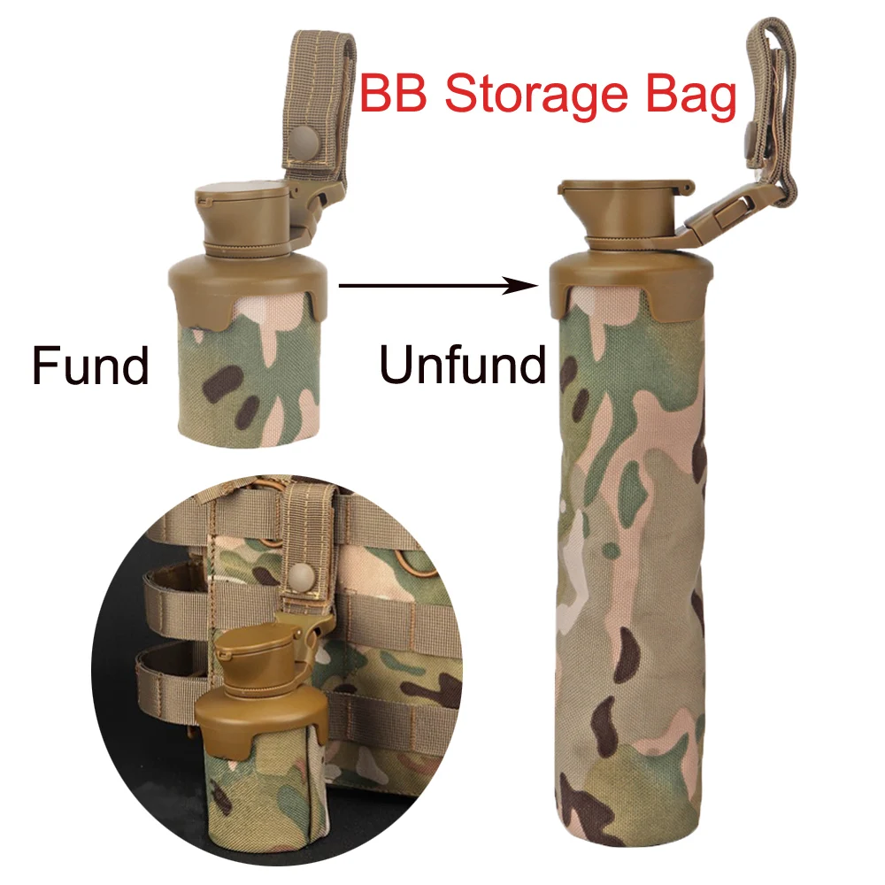 

New Storage Foldable BB Storage Bag 3000 bbs Capacity Tactical Magazine Molle Pouch System Paintball Shooting Pouch