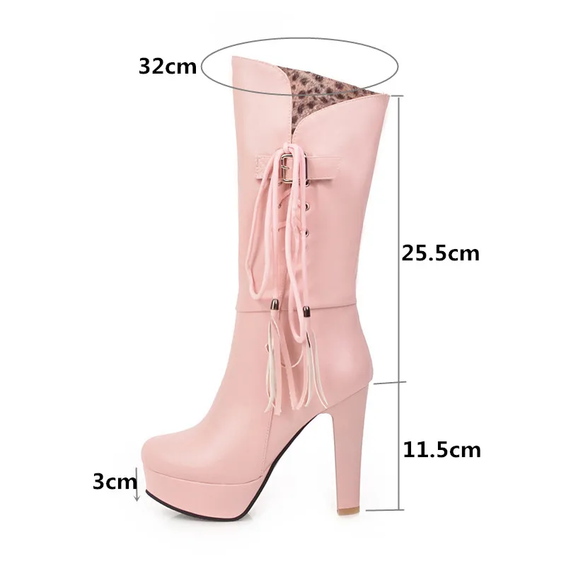 Женские ботинки из искусственной кожи YMECHIC розовые черные Белые Офисные вечерние