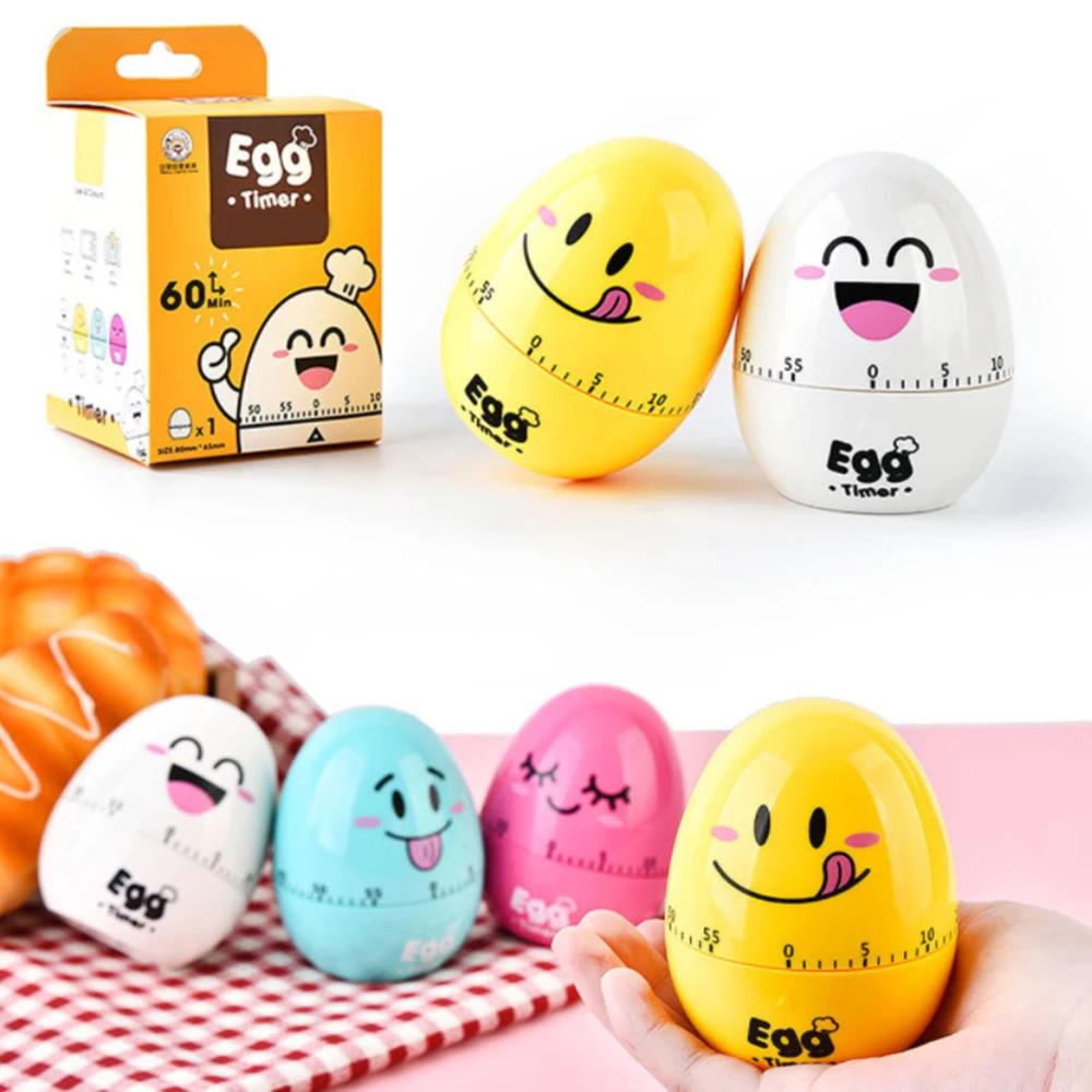 Хороший 60 минут напоминания по времени мультфильм милое яйцо кухонный таймер