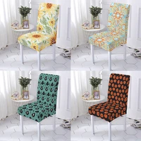 plant style cover for chair cover dining room chairs covers painting flowers printing stretch chair cover home chairs stuhlbezug