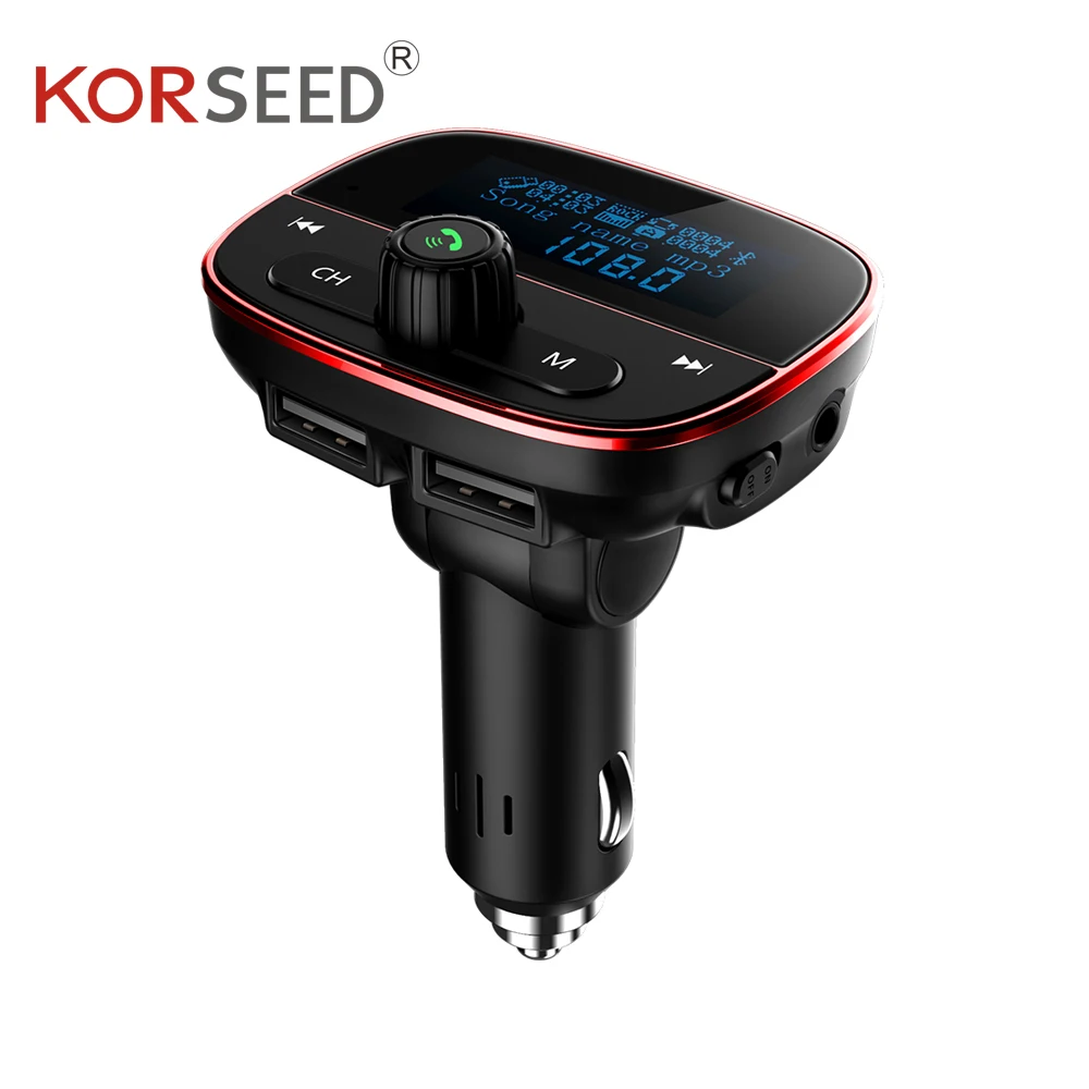 Автомобильный Bluetooth MP3 большой экран дисплей независимый переключатель двойной