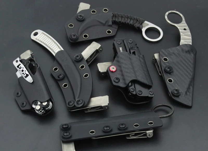 Длинный и короткий скрытый нож из титанового сплава ULTI нержавеющей стали | Спорт