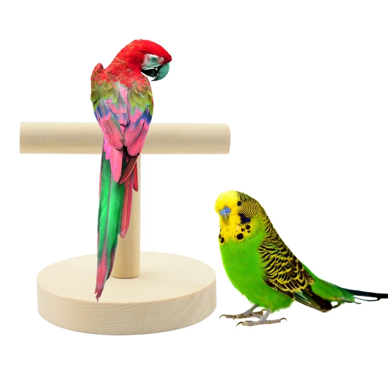 

Деревянный попугай окунь T-стенд тренировочная лапа для птиц шлифовальные игрушки для домашних животных клетка для кокатила