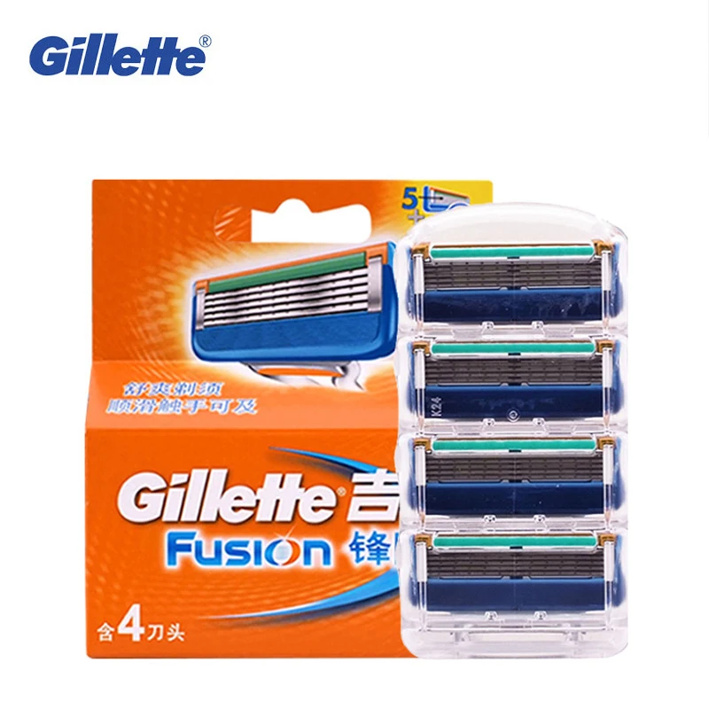 Бритвенные лезвия Gillette Fusion для мужчин бритвы бороды высококачественные сменные