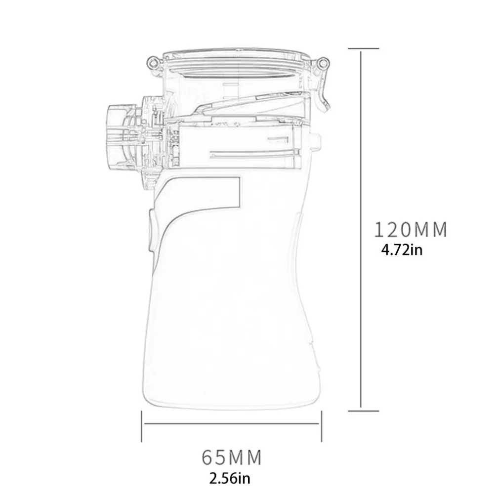 

Hand-held Portable Silent Nebulizer Child Adult Atomizer Suction Air Compression Atomizer Health Oral Cleansing