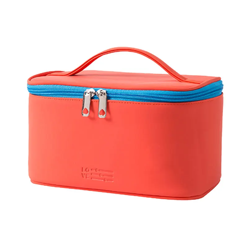 

Small Woman Toilet Bag Travel Toiletry Kit Makeup Boxes Frosted PU Women's Cosmetic Bag Organizer Waterproof Make Up Case