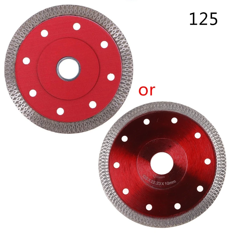 

105/115/125/180/230 мм Алмазная керамическая циркулярная красная дисковая пила Лезвие для фарфоровой резки